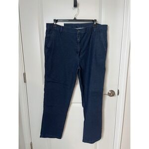 Jett Jeans Mens 3XL Straight Fit Indigo Blue Stretch Denim Pants 43x30.5